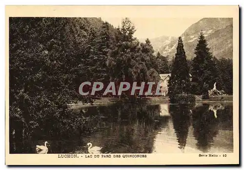Cartes postales Luchon lac du parc des quinconces