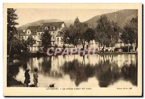 Ansichtskarte AK Luchon la piece d'eau du parc