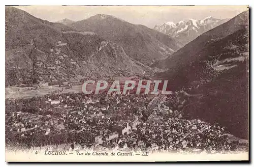 Cartes postales Luchon vue du Chemin de Cazaril