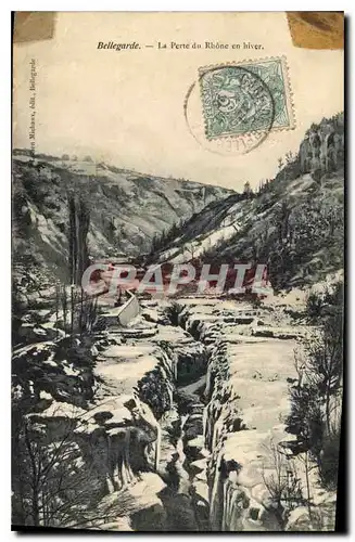 Cartes postales Bellegarde le perle du Rhone en hiver