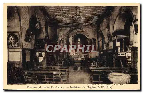 Cartes postales Tombeau du Saint Cure d'Ars Interieur de l'Eglise d'Ars Ain
