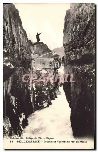 Cartes postales Bellegarde Gorges de la Valserine au Pont des Oulles