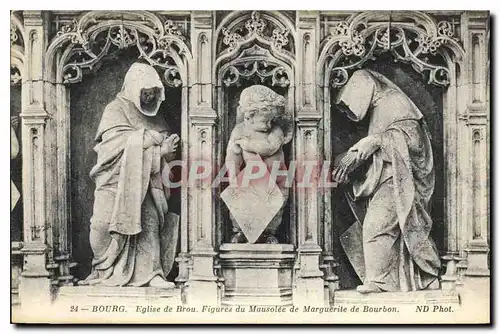 Ansichtskarte AK Bourg Eglise de Brou Figures du Mausolee de Marguerite de Bourbon