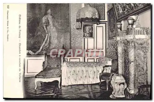 Cartes postales Chateau de Ferney Chambre a coucher de Voltaire