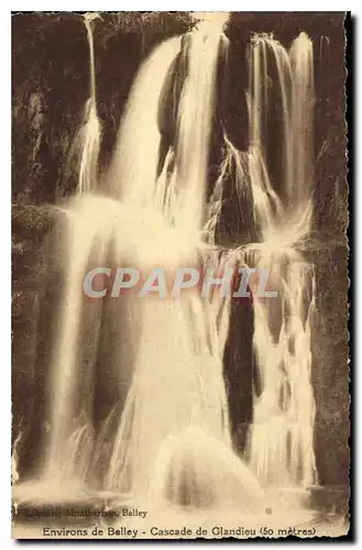 Cartes postales Environs de Belley Cascade de Glandieu 50 metres