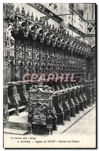 Ansichtskarte AK Bourg Eglise de Brou Stalles du Choeur