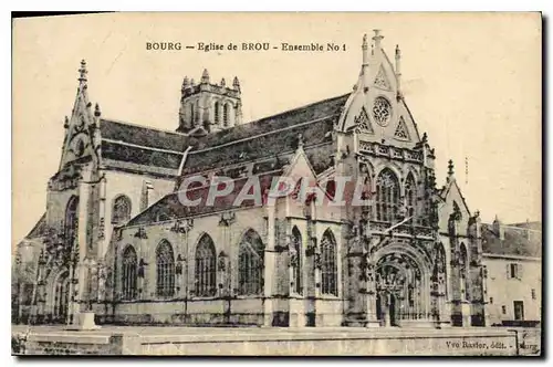 Ansichtskarte AK Bourg Eglise de Brou Ensemble 1