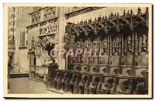 Cartes postales La Douce France Bourg Ain Eglise de Brou Les Stalles de Choeur