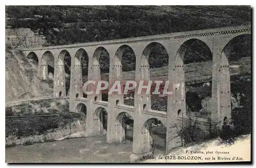 Cartes postales Viaduc de Cize Bolozon sur la Riviere d'Ain
