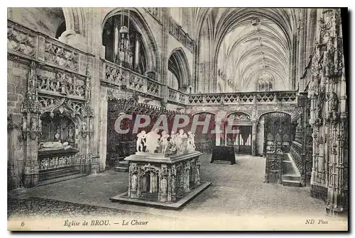 Cartes postales Eglise de Brou Le Choeur