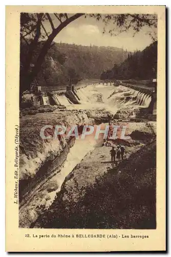 Ansichtskarte AK La Perte du Rhone a Bellegarde Ain Les Barrages