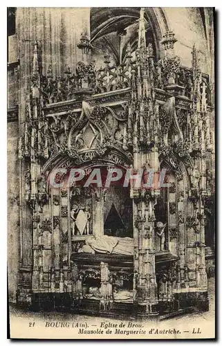 Cartes postales Bourg Ain Eglise de Brou Mausolee de Marguerite d'Autriche