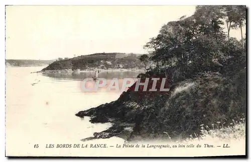 Cartes postales Les Bords de la Rance La Pointe de la Langrognais au loin celle du Thon