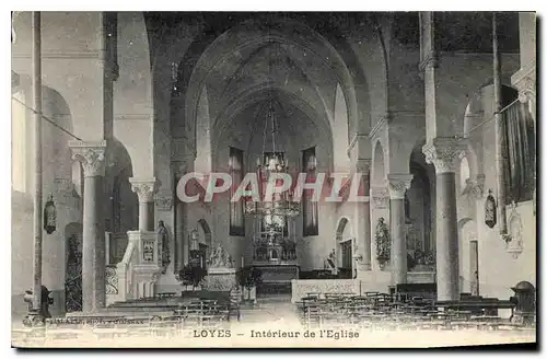 Cartes postales Loyes Interieur de l'Eglise