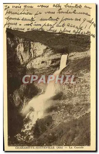 Cartes postales Charabotte Hauteville Ain La Cascade