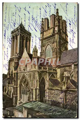 Ansichtskarte AK Caen L'Eglise St Jean