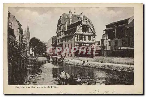 Ansichtskarte AK Strasbourg Quai de la Petite France