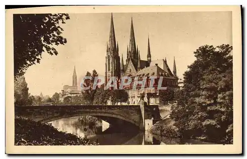 Cartes postales Strasbourg Eglise Saint Paul et Cathedrale