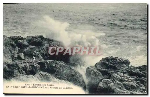 Cartes postales Environs de Royan Saint Georges de Didonne aux Rochers de Vallieres