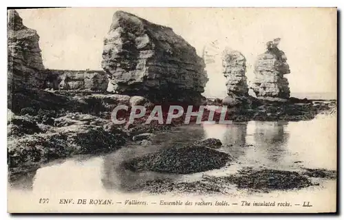 Cartes postales Env de Royan Vallieres Ensemble des rochers Isolies