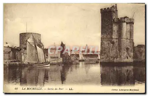 Cartes postales La Rochelle Sortie du Port