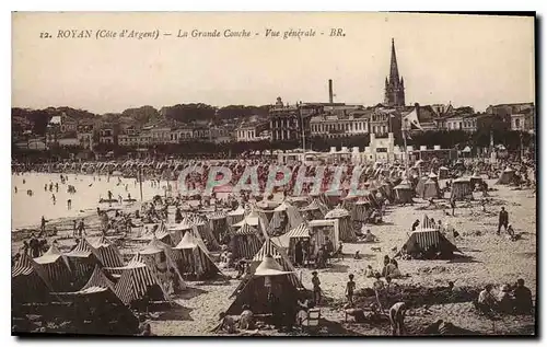 Cartes postales Royan Cote d'Argent La Grande Couche Vue generale