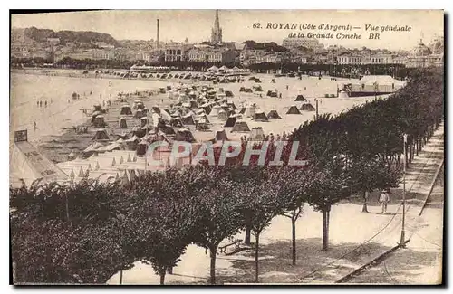 Cartes postales Royan Cote d'Argent vue generale de la Grande Conche