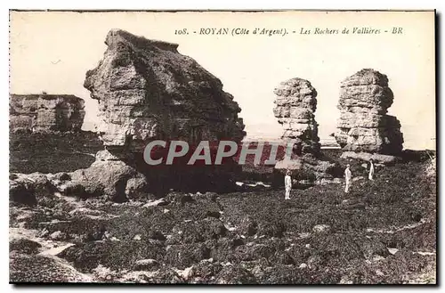 Cartes postales Royan Cote d'Argent Les Rochers de Vallieres