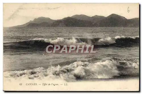 Cartes postales Cannes Effet de Vagues