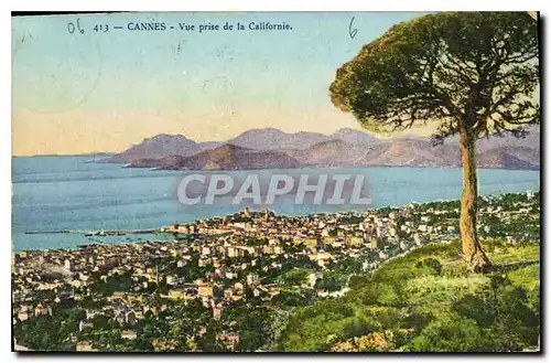 Cartes postales Cannes vue prise de la Californie