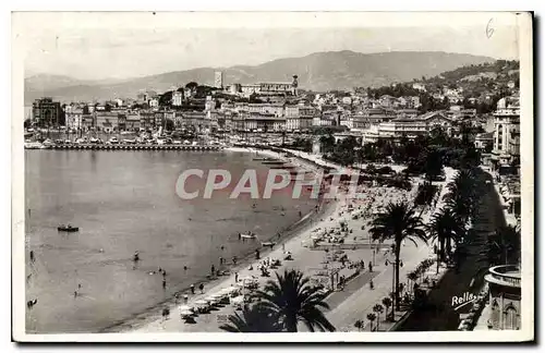 Ansichtskarte AK Cannes La Croisette et le Mt Chevalier