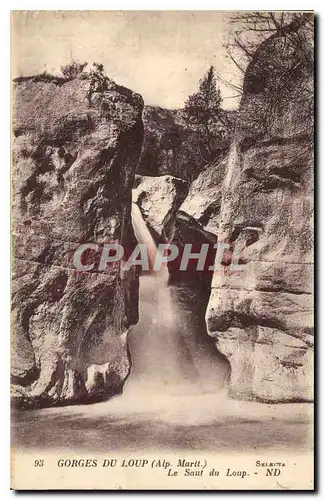 Cartes postales Gorges du Loup Alp Marit Le Saut du Loup