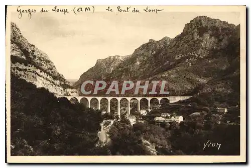 Cartes postales La Douce France Gorges du Loup A M Le Pont du Loup