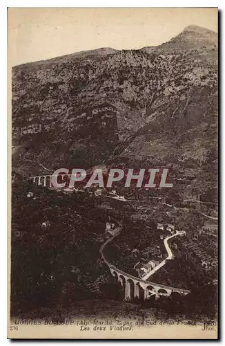 Ansichtskarte AK Gorges du Loup Alp Marit Ligne du Sud de la France les deux Viaducs