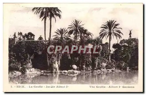 Ansichtskarte AK Nice La Grotte Jardin Albert Ier