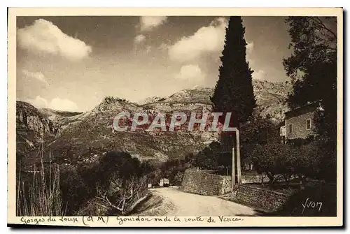 Cartes postales La Douce France Gorges du Loup A M Gourdon vu de la Route de Vence