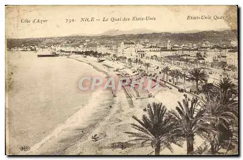 Cartes postales Cote d'Azur Nice Le Quai des Etats Unis