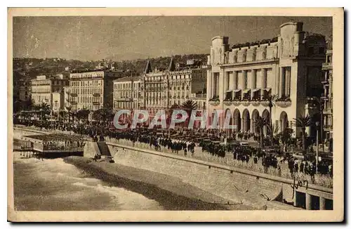 Ansichtskarte AK La Douce France Cote d'Azur Nice Alpes Maritimes Promenade des Anglais et Palais de la Mediterra