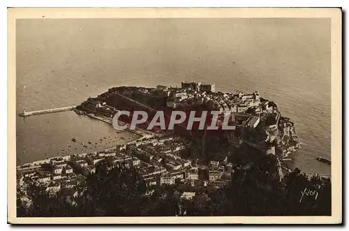 Cartes postales La Douce France Cote d'Azur Le Rocher de Monaco vu de la Grande Corniche