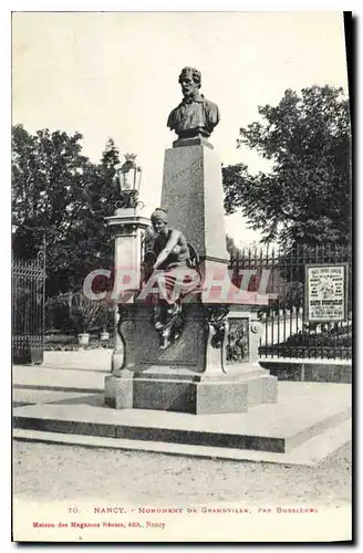 Cartes postales Nancy Monument de Grandville par