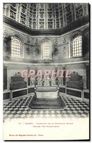 Cartes postales Nancy Interieur de la Chapelle Ronde Eglise des Cordeliers