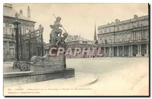 Ansichtskarte AK Nancy Hemicycle de la Carriere et Palais du Gouvernement