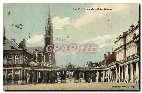 Ansichtskarte AK Nancy Hemicycle et Eglise St Epvre