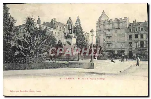 Cartes postales Nancy Statue et Place Thiers