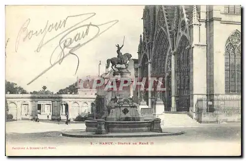 Cartes postales Nancy Statue de Rene II