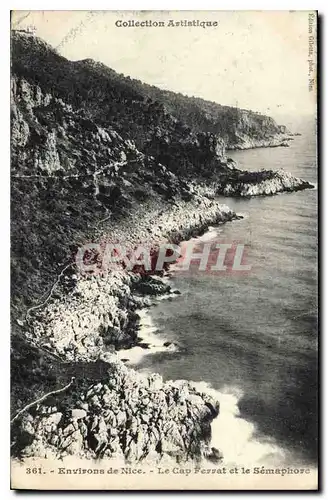 Ansichtskarte AK Collection Artistique Environs de Nice le Cap Ferrat et le Semaphore