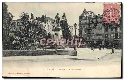 Cartes postales Nancy Statue et Place Thiers