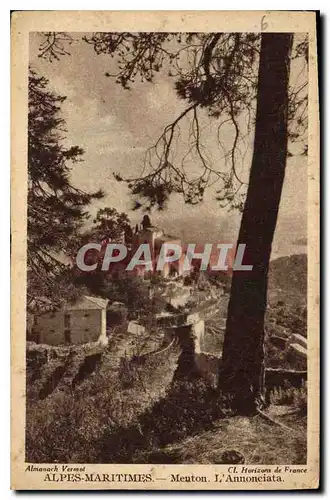 Cartes postales Alpes Maritimes Menton l'Annonciata