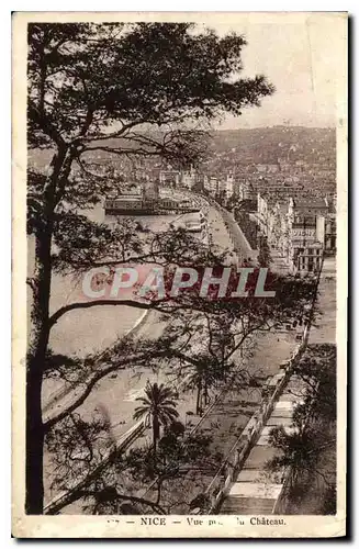 Cartes postales Nice vue prise du Chateau