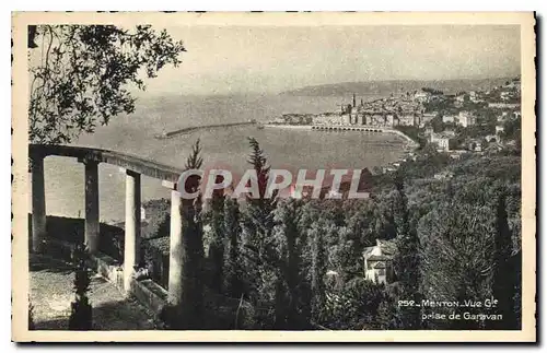 Cartes postales Menton Vue generale prise de Garavan